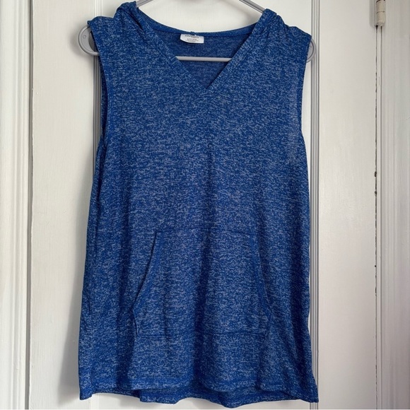 Danskin Now Active Sleeveless V-Neck Hoodie Top Size: Small - Picture 2 of 6